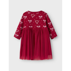 NAME IT BABY Fri L/S Kjole - Jester Red