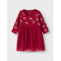 NAME IT BABY Fri L/S Kjole - Jester Red