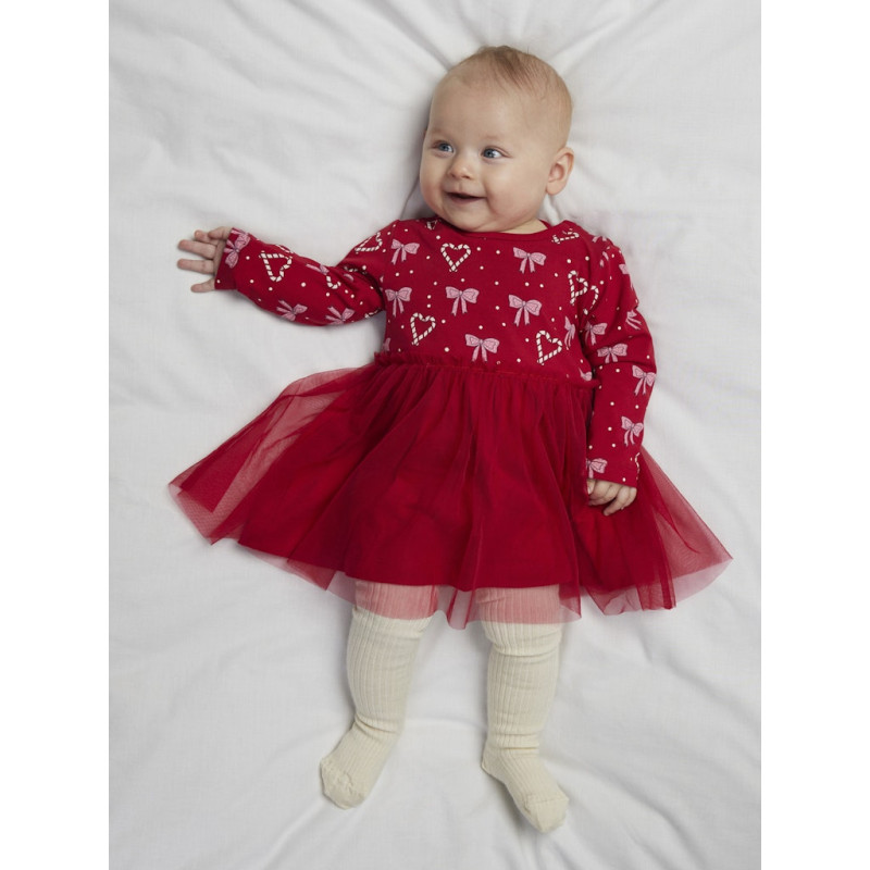 NAME IT BABY Fri L/S Kjole - Jester Red