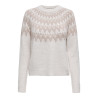 ONLY Fry L/S Glitter Strik Sweater - Pumice Stone