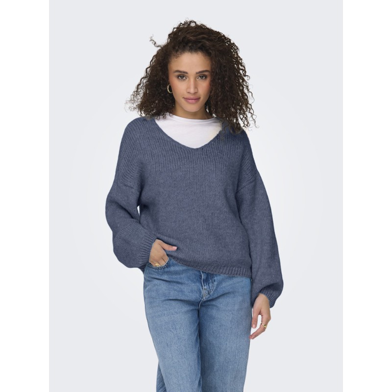 JDY Dinea L/S Vendbar Strik Pullover - Wild Wind