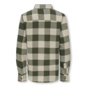 ONLY & SONS JUNIOR Gudmund L/S Skjorte - Forest Night / Silver Lining