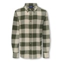 ONLY & SONS JUNIOR Gudmund L/S Skjorte - Forest Night / Silver Lining