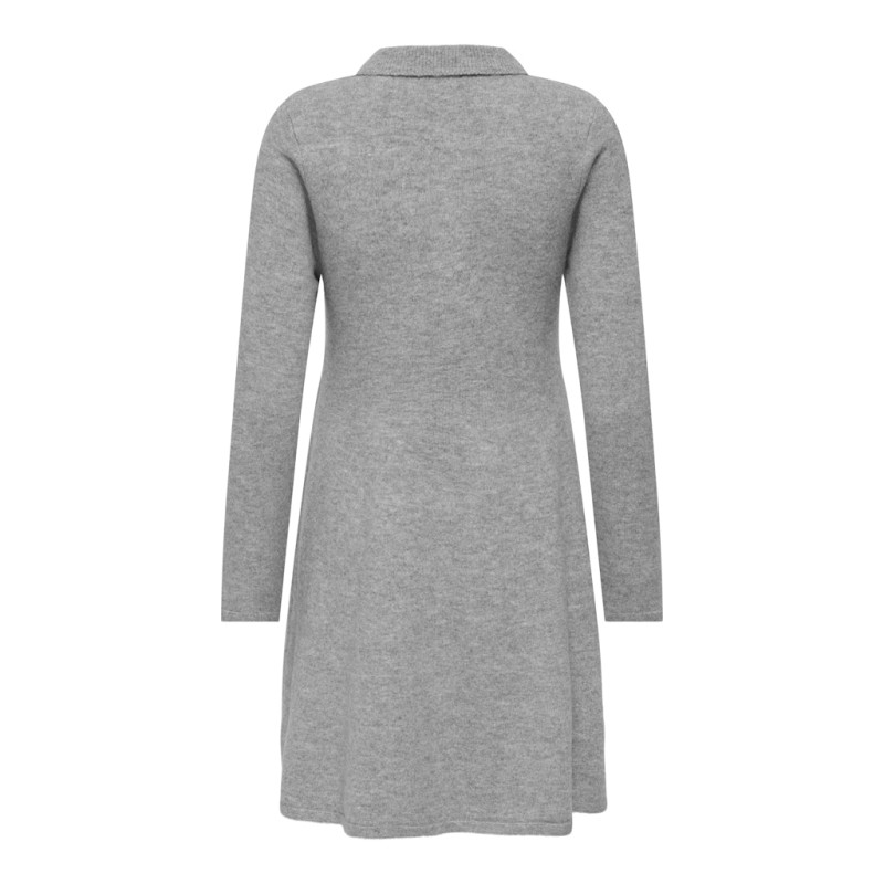 JDY Rosemary L/S Strik Kjole - Light Grey Melange