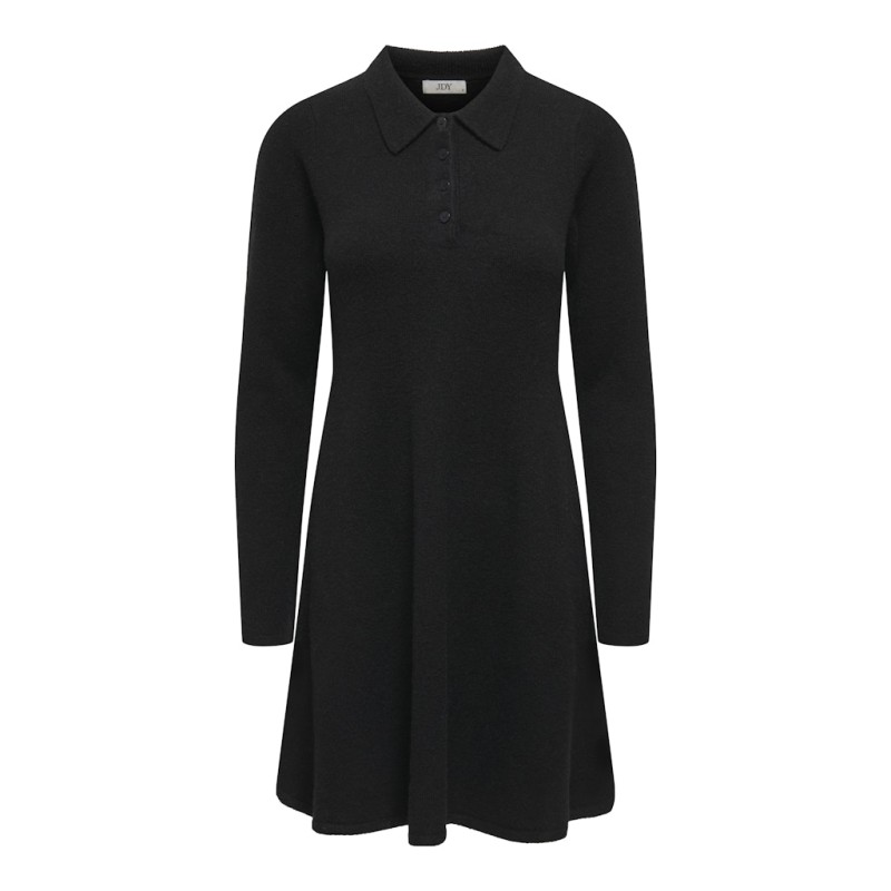 JDY Rosemary L/S Strik Kjole - Sort