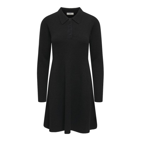 JDY Rosemary L/S Strik Kjole - Sort