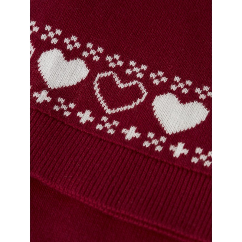 NAME IT MINI Rismas Nissehue - Jester Red / Hearts