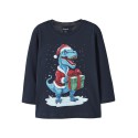 NAME IT MINI Vosmas L/S Bluse - Navy Blazer