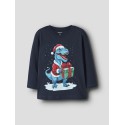 NAME IT MINI Vosmas L/S Bluse - Navy Blazer