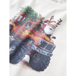 NAME IT MINI Vosmas L/S Bluse - Cloud Dancer