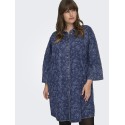 ONLY CARMAKOMA Grace Rose Denim Kjole - Medium Blue Denim