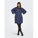 ONLY CARMAKOMA Grace Rose Denim Kjole - Medium Blue Denim