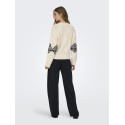 JDY Naomi L/S Kabelstrik Sweater - Ecru