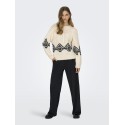 JDY Naomi L/S Kabelstrik Sweater - Ecru