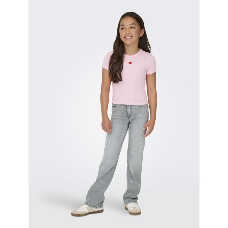 KIDS ONLY Juicy Heart Rea707 Jeans - Medium Grey Denim