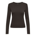 ONLY Riley L/S Bluse - Black Coffee