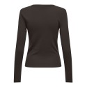 ONLY Riley L/S Bluse - Black Coffee