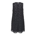 ONLY Faye S/L Feather Kjole - Sort