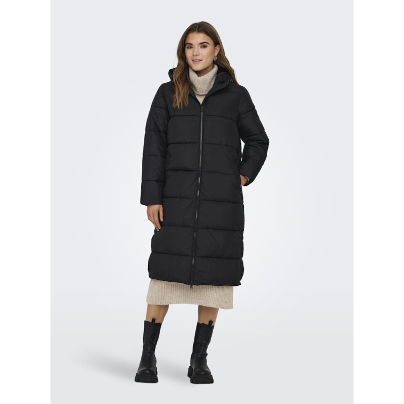 ONLY Montana Lang Puffer Jakke - Sort