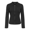 ONLY Andrea L/S Polo Cardigan - Sort