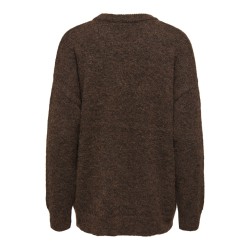 ONLY Azu L/S Strik Sweater - Seal Brown