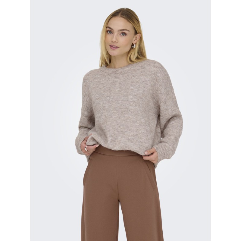 ONLY Azu L/S Strik Sweater - String