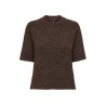 ONLY Azu S/S Strik Top - Seal Brown