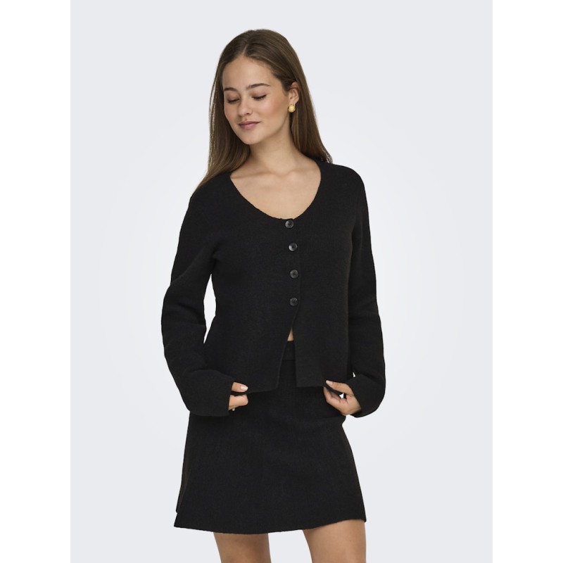 JDY Lea L/S Strik Cardigan - Sort