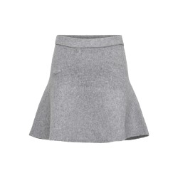 JDY Lea Strik Nederdel - Medium Grey Melange