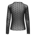 ONLY Juliet L/S Bluse - Sort / Letti Dot