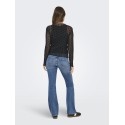 ONLY Juliet L/S Bluse - Sort / Letti Dot
