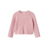 NAME IT MINI Rikine L/S Strik Pullover - Cradle Pink