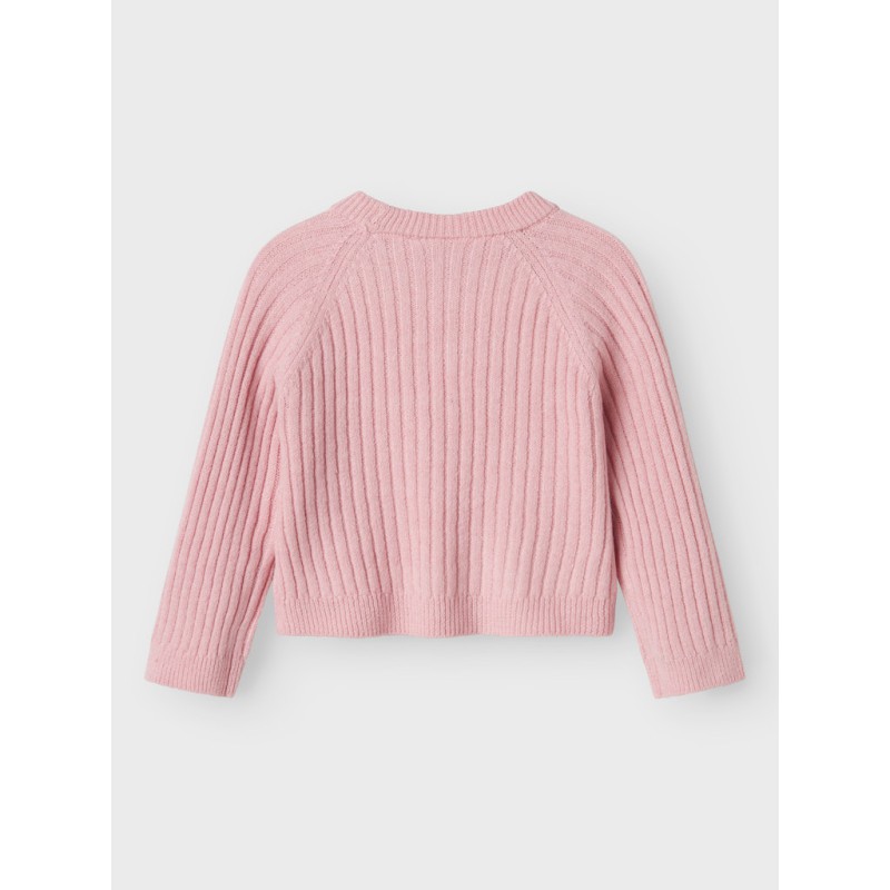 NAME IT MINI Rikine L/S Strik Pullover - Cradle Pink