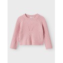 NAME IT MINI Rikine L/S Strik Pullover - Cradle Pink
