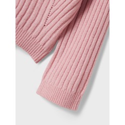 NAME IT MINI Rikine L/S Strik Pullover - Cradle Pink