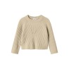 NAME IT MINI Rikine L/S Strik Pullover - Doeskin