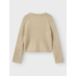 NAME IT KIDS Rikine L/S Strik Pullover - Doeskin