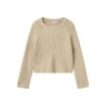 NAME IT KIDS Rikine L/S Strik Pullover - Doeskin