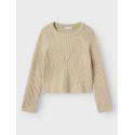 NAME IT KIDS Rikine L/S Strik Pullover - Doeskin