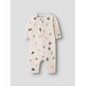 NAME IT BABY Vismas L/S Natdragt - Whitecap Gray / Xmas