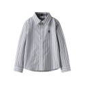 NAME IT KIDS Rekid L/S Skjorte - Flint Stone / Thin Stripes