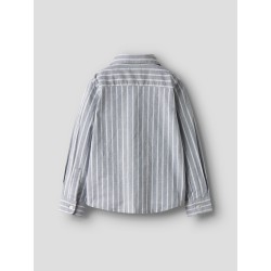 NAME IT KIDS Rekid L/S Skjorte - Flint Stone / Thin Stripes