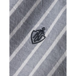 NAME IT KIDS Rekid L/S Skjorte - Flint Stone / Thin Stripes