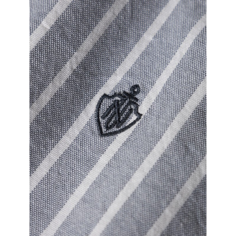 NAME IT KIDS Rekid L/S Skjorte - Flint Stone / Thin Stripes