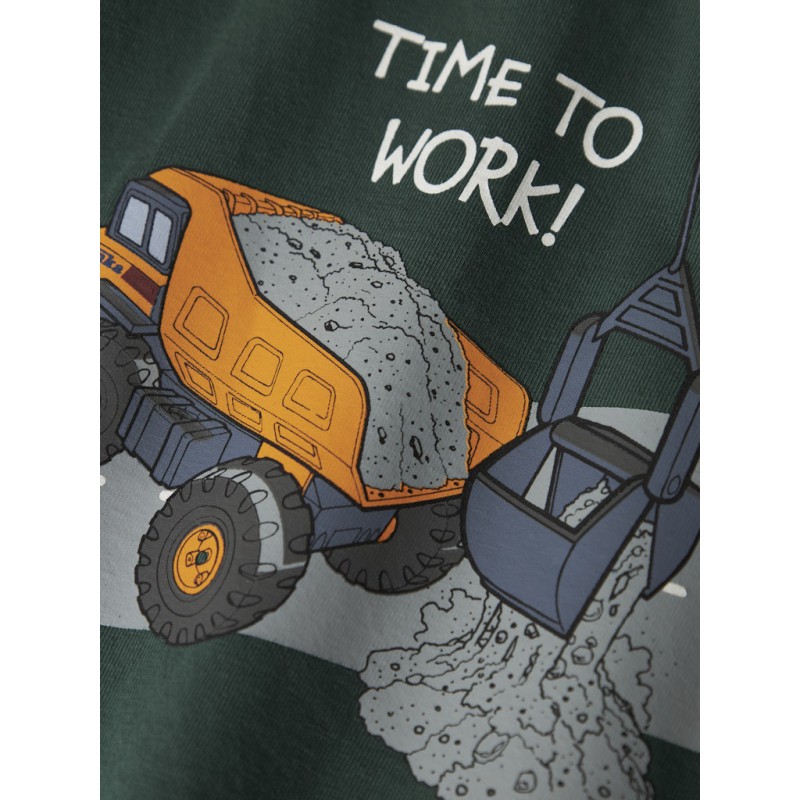 NAME IT MINI Ofek Tonka L/S Bluse - Bistro Green