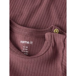 NAME IT BABY Ofulla L/S Bodystocking - Rose Brown