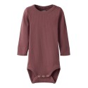 NAME IT BABY Ofulla L/S Bodystocking - Rose Brown