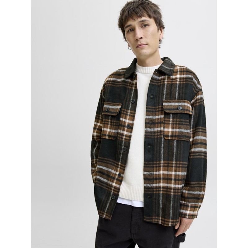 JACK & JONES Bradley Ollie Overshirt L/S - Monks Robe