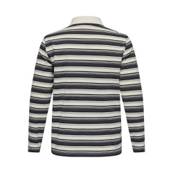 ONLY CARMAKOMA Globe L/S Polo - Cloud Dancer / Black