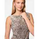 PIECES Kam Top - Morel / Silver Sequins
